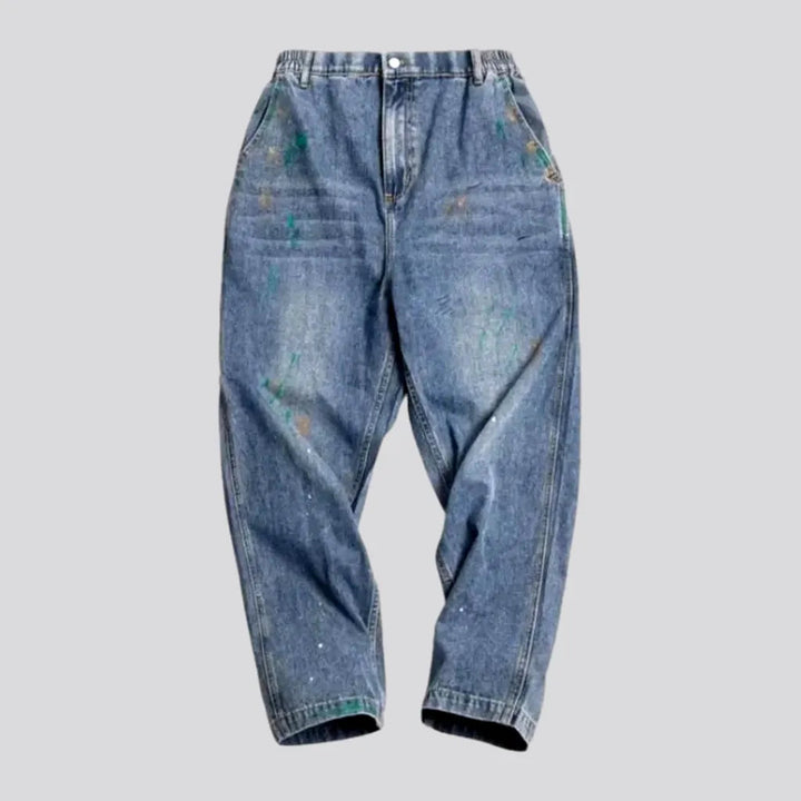 Paint Splattered Mid Rise Men's Jeans | Jeans4you.shop