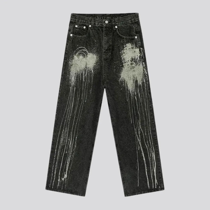 Paint Splattered Street Style Men's Jeans | Jeans4you.shop