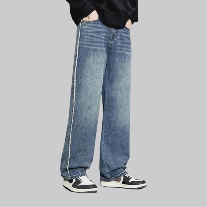 Baggy creased retro men's jeans | Jeans4you.shop