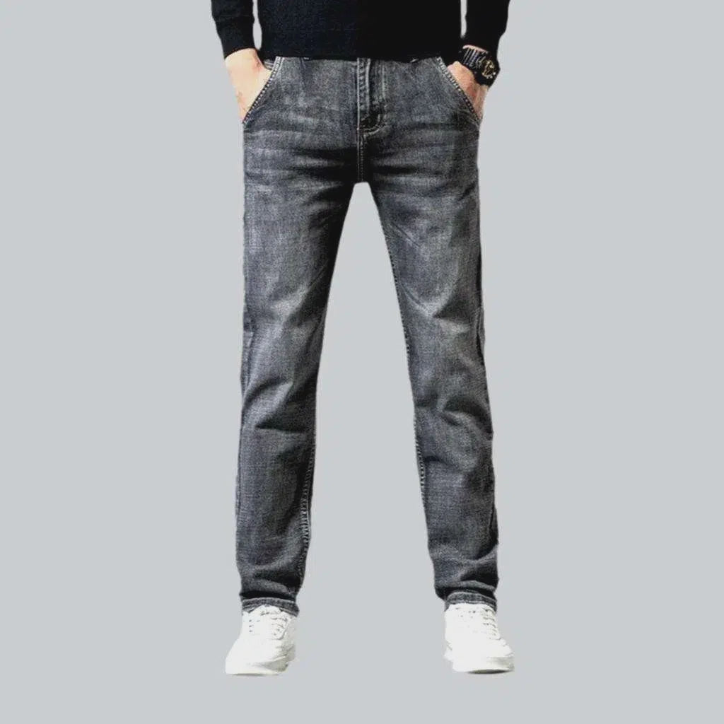 High-waist men's grey jeans | Jeans4you.shop