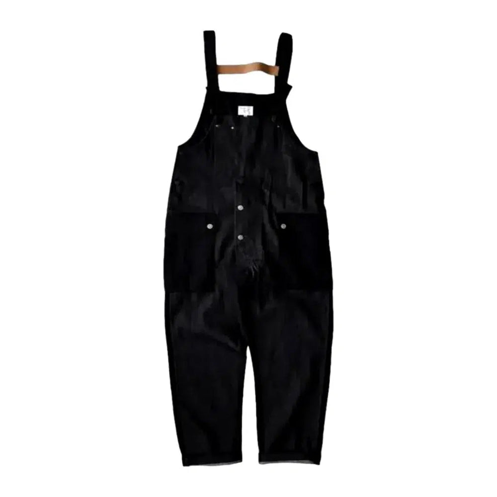 Raw Denim Bib Overall for Men - Dark Blue