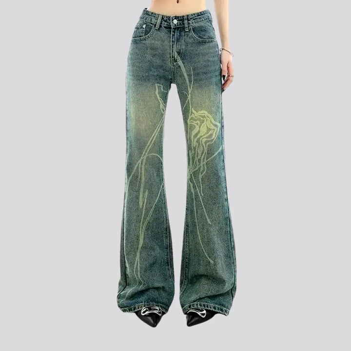 Retro Flared High-rise Women's Jeans | Jeans4you.shop