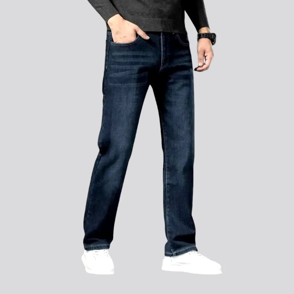 Sanded Dark Straight-cut Men's Jeans | Jeans4you.shop