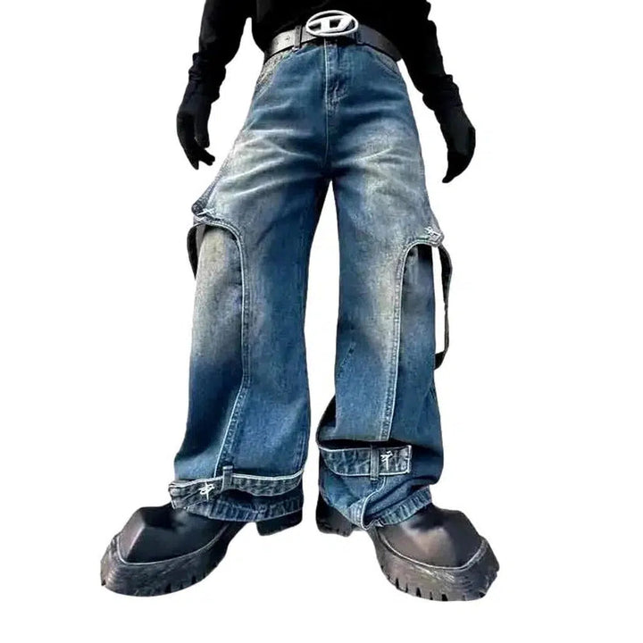 Sanded fashion jeans
 for men