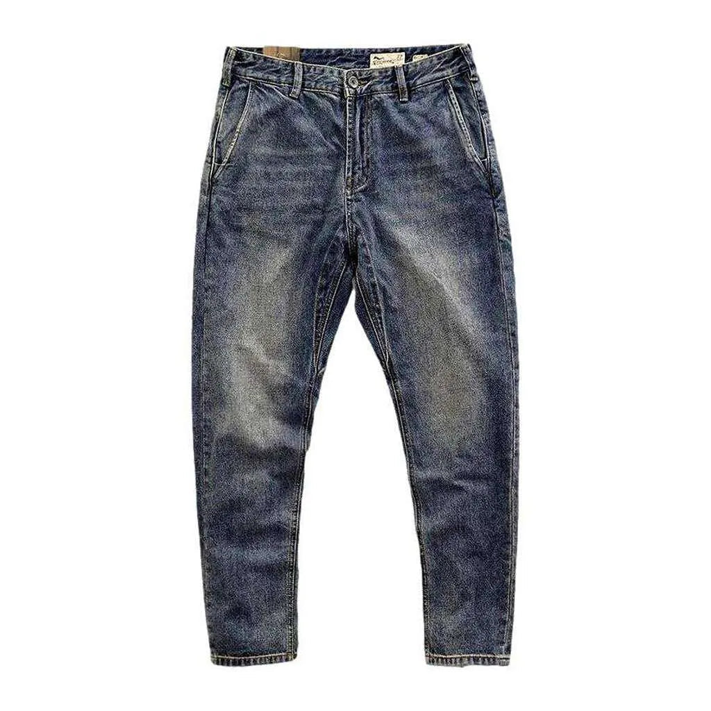 Sanded men's street jeans