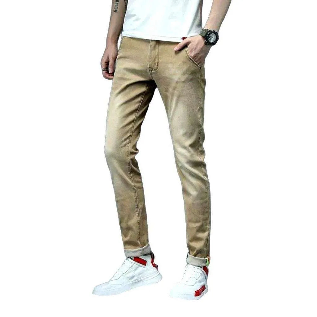 Slim color jeans for men