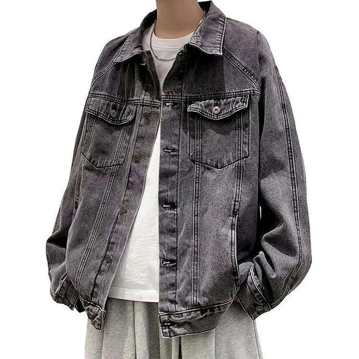 Street men's jean jacket