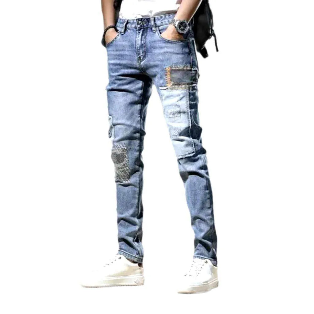 Street men's slim jeans