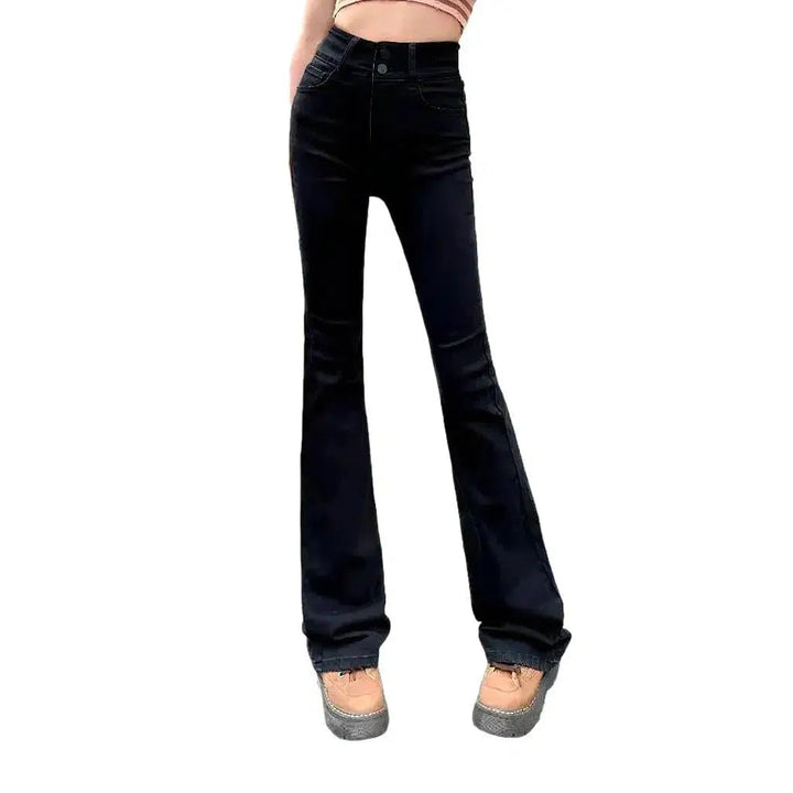 Street women's stonewashed jeans