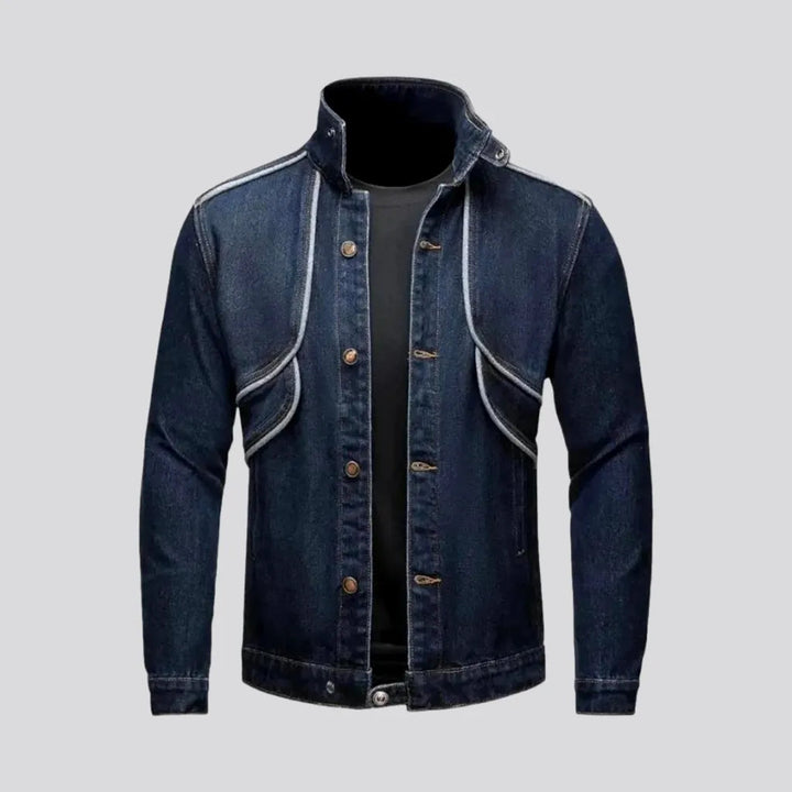 Structured and Dark Men's Denim Jacket | Jeans4you.shop