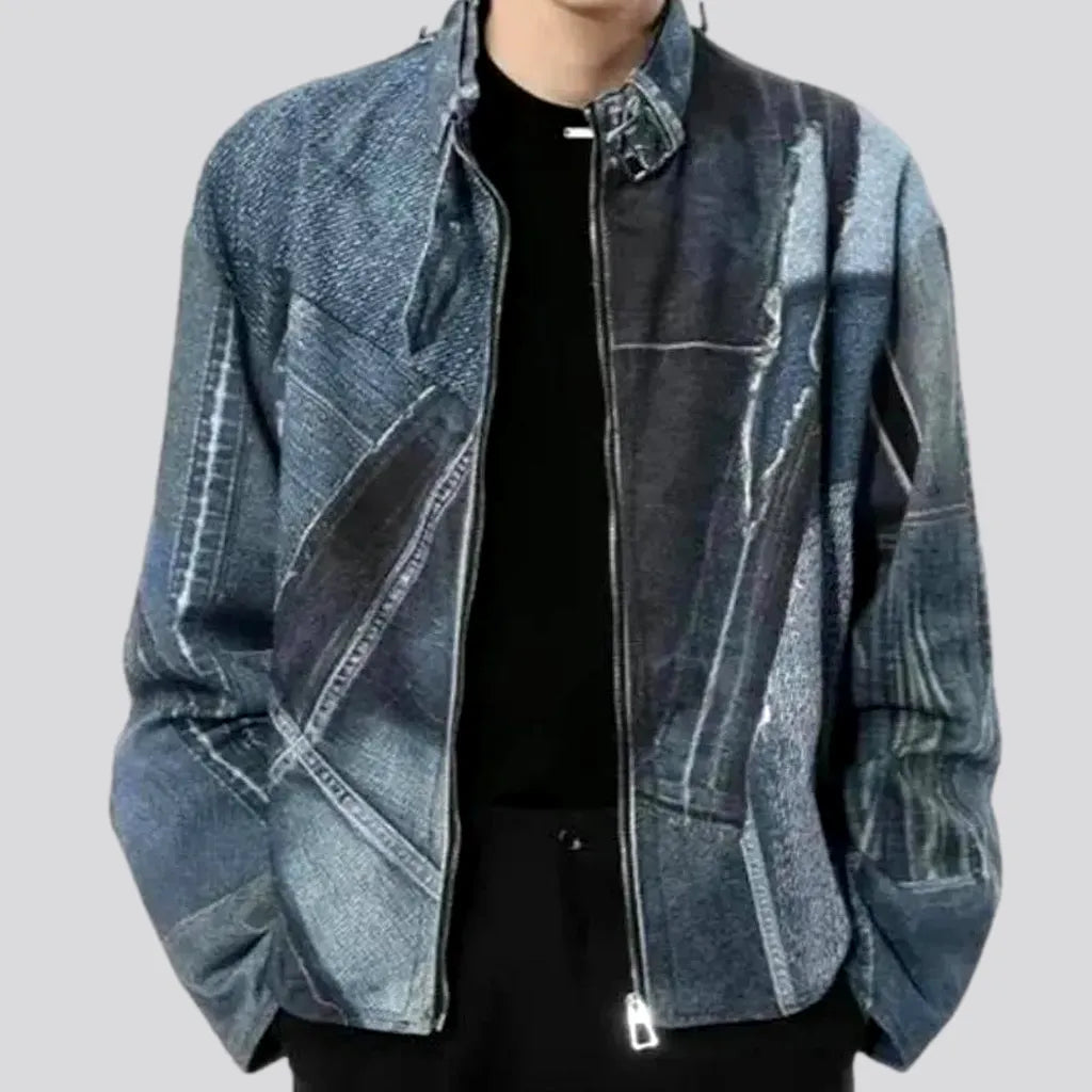 Stylish Biker Men's Denim Jacket | Jeans4you.shop