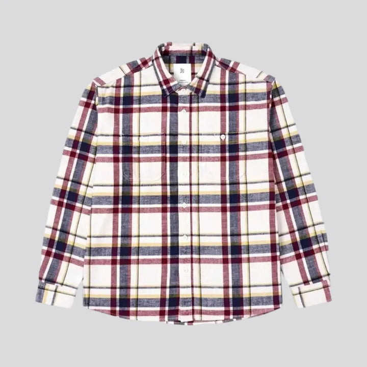 Stylish Checkered Jeans Shirt for Men | Jeans4you.shop