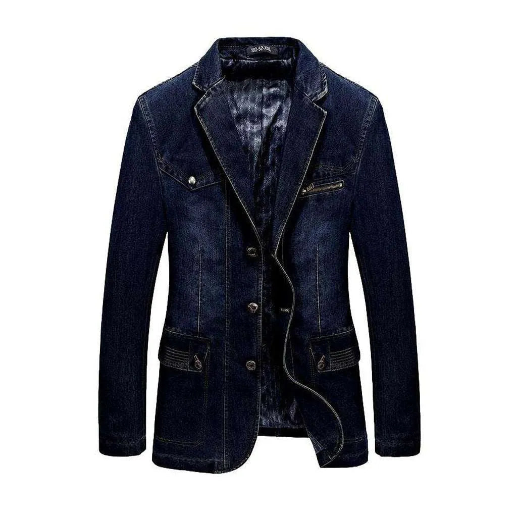 Stylish men's denim blazer