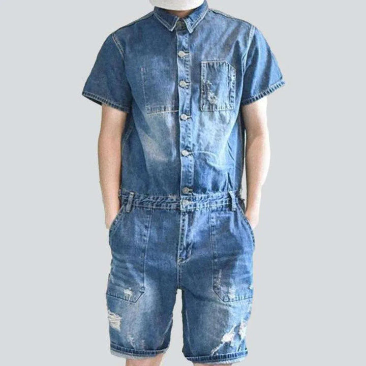 Stylish men's denim jumpsuit | Jeans4you.shop