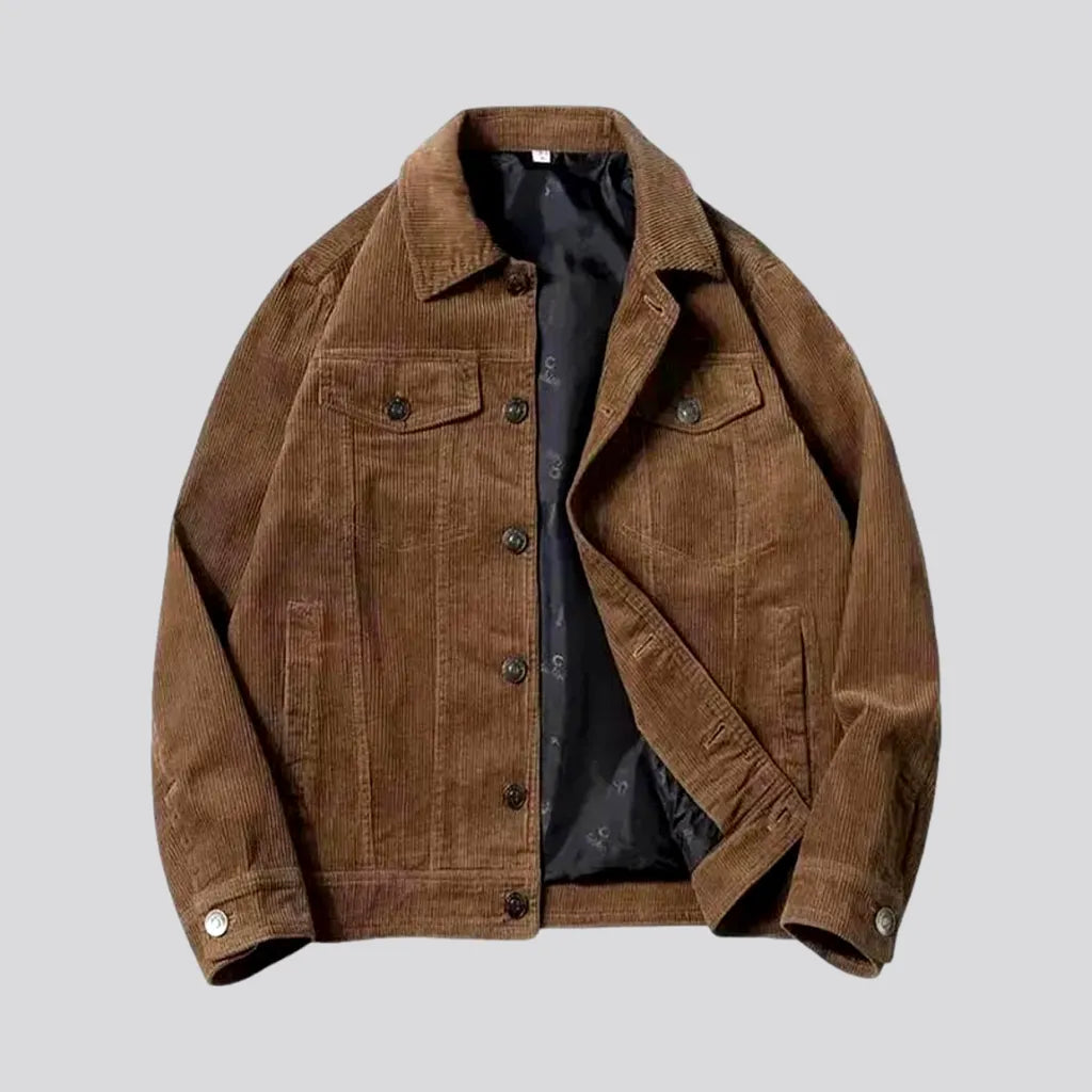 Stylish Street Design Corduroy Jacket for Men | Jeans4you.shop