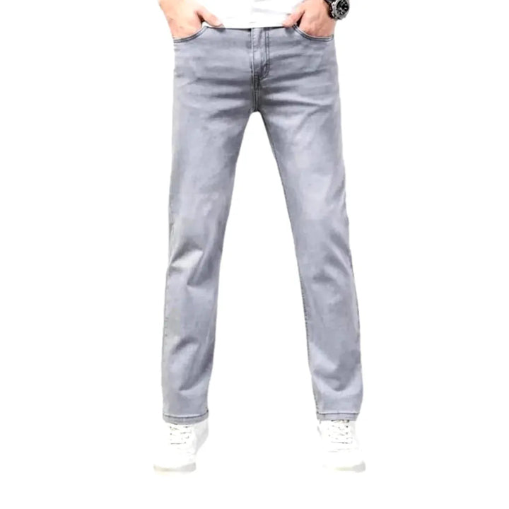 Tapered men's thin jeans