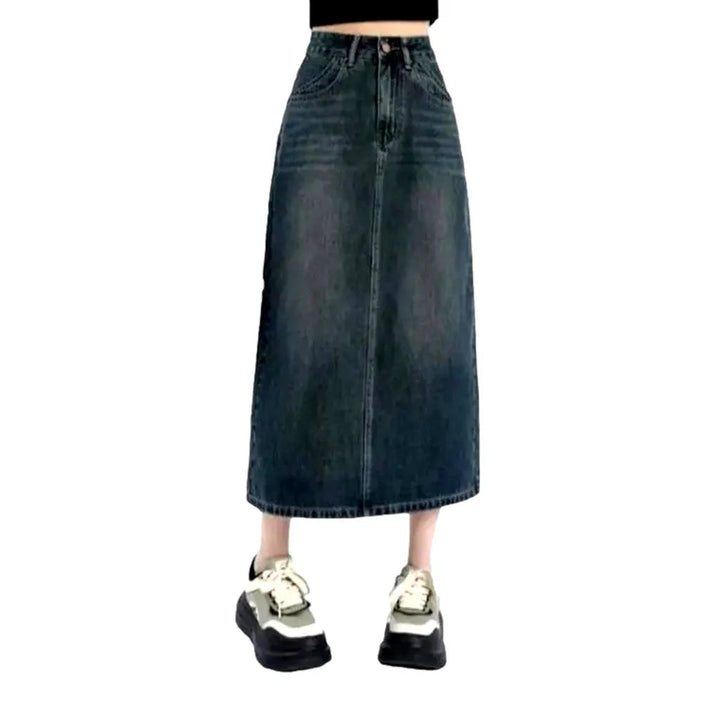 Vintage fashion women's denim skirt