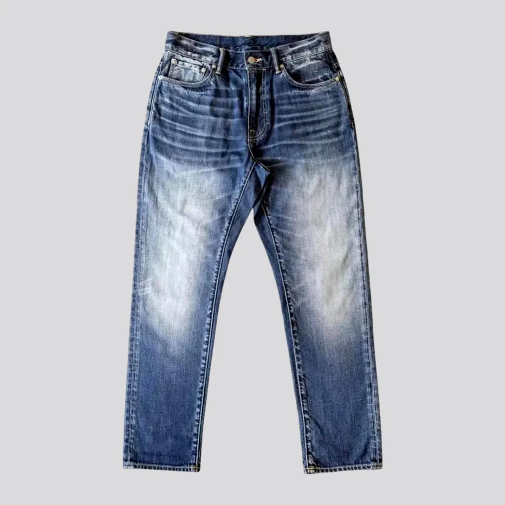 Vintage Medium Wash Tapered Men's Jeans | Jeans4you.shop