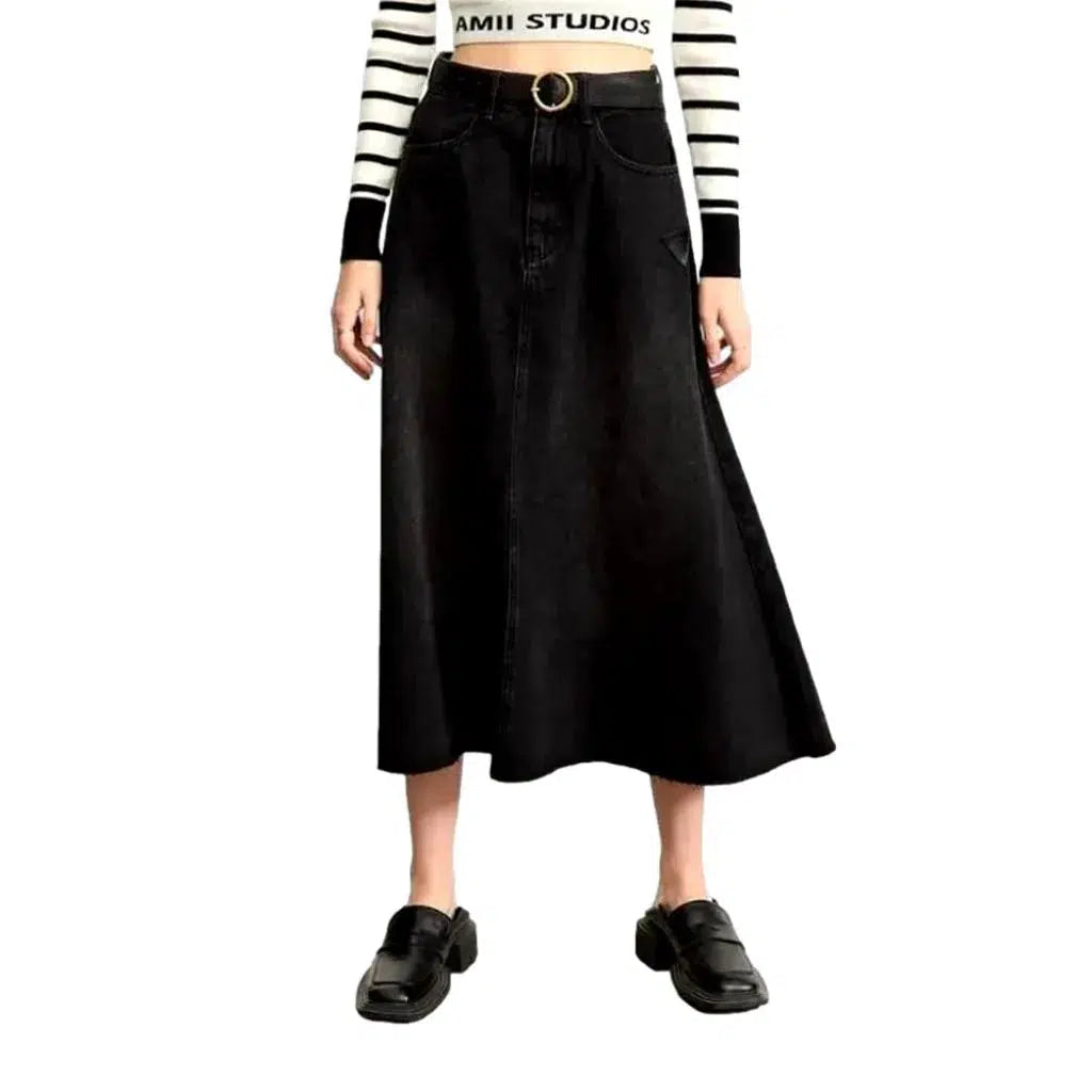 Vintage street women's jean skirt