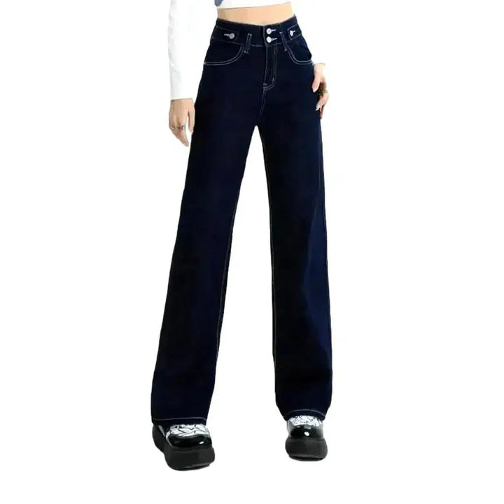 Vintage women's wide-leg jeans