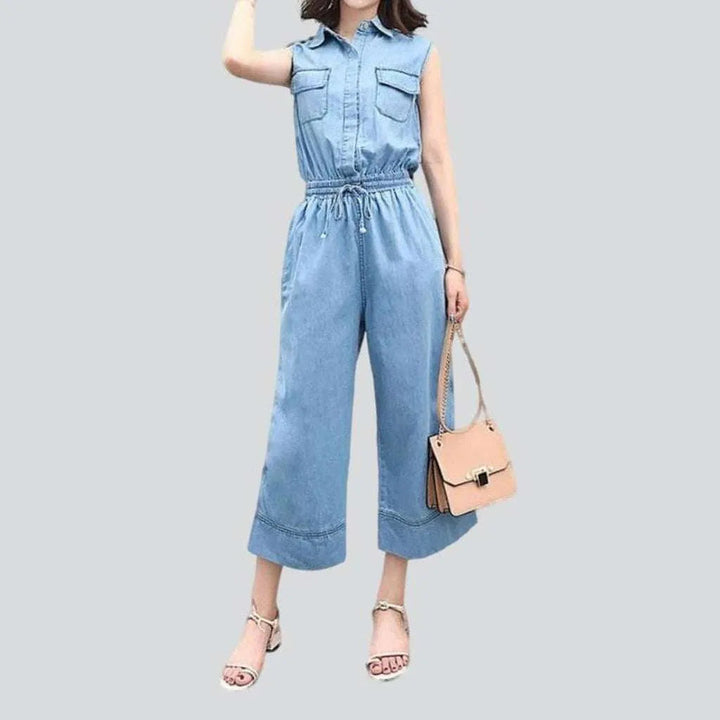 Wide-leg women's jean jumpsuit | Jeans4you.shop