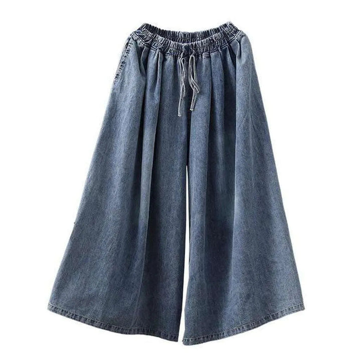 Women's culotte denim pants