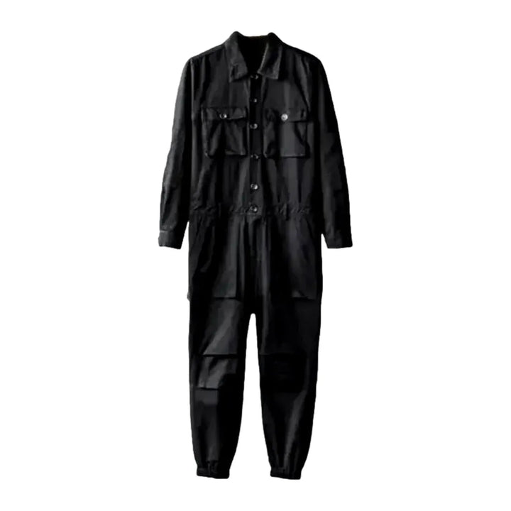 Y2k Denim Men's Jumpsuit Overall - Black