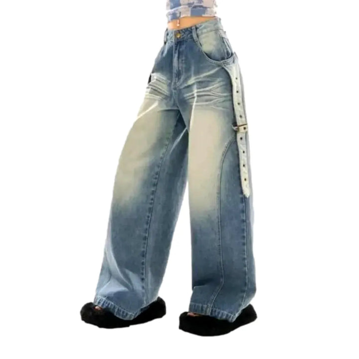 Y2k women's light-wash jeans